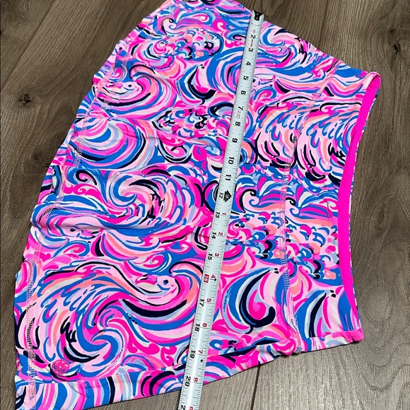 Lilly Pulitzer Luxletic 13" Multicolor Tennis Pocket Skirt Skort Pink Blue Small - Picture 8 of 11
